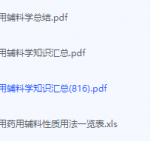 药用辅料学期末考试复习重点总结-三号教学楼网站~创造一个奇迹
