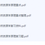 自然资源学原理期末考试复习重点总结-三号教学楼网站~创造一个奇迹