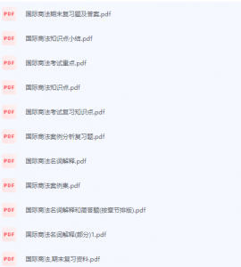 国际商法期末考试复习重点总结-三号教学楼网站~创造一个奇迹