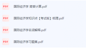 国际经济学期末考试复习重点总结-三号教学楼网站~创造一个奇迹