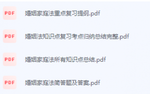 婚姻家庭法期末考试复习重点总结-三号教学楼网站~创造一个奇迹