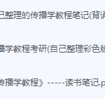 传播学教程期末考试复习重点总结-三号教学楼网站~创造一个奇迹