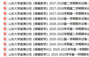 山东大学威海分校期末考试试卷真题（办理会员后可获取）-三号教学楼网站~创造一个奇迹