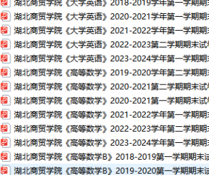 湖北商贸学院期末考试试卷真题（办理会员后可获取）-三号教学楼网站~创造一个奇迹